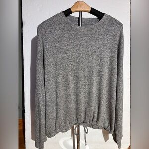 Aerie Heathered Gray Knit Top